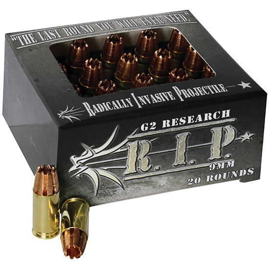 G2R RIP 9MM 92GR 20/25  - Ammunition